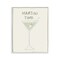 Stupell Industries Minimal Martini Time Wall Plaque Design by Grace Popp